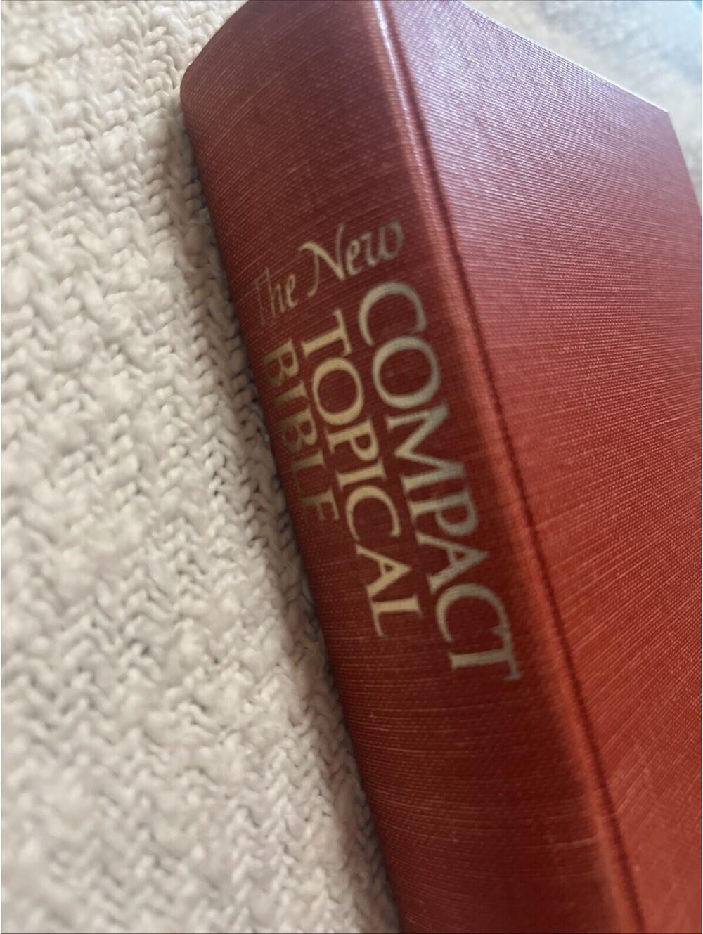 1972 New Compact Topical Bible Zondervan HC Christian Reference Ex Library